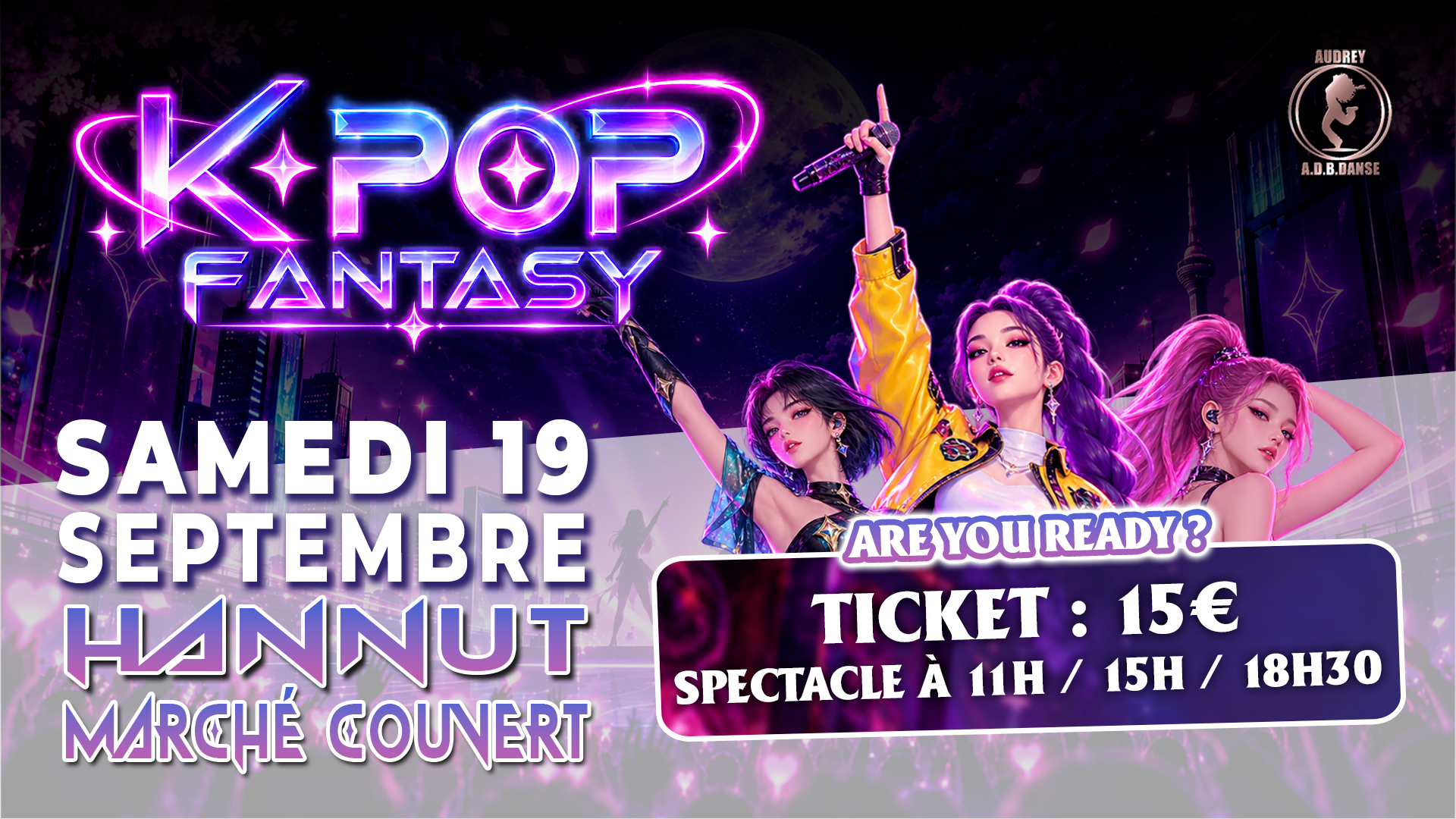 K-Pop Fantasy — Samedi 19 septembre — Hannut, Marché Couvert